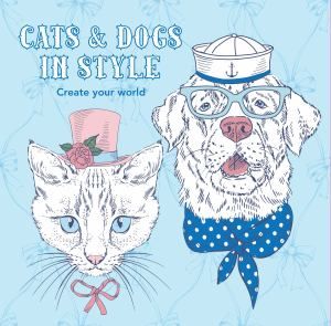 Colouring In Book - Cats and Dogs In Style