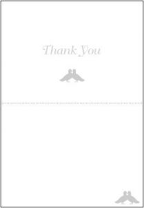 Thank you Cards - Doves 