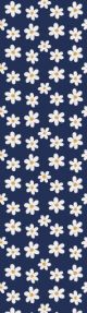 Tasseled Bookmark Blue & White Flowers