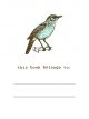 Bookplates - Blue Bird