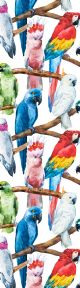 Tasseled Bookmark  BIRDS IN WATERCOLOUR