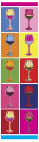 Tasseled Bookmark  POP ART WINE GLASSES