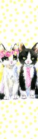 Tasseled Bookmark Mr & Mrs Cat 
