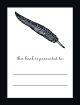 Bookplates -  Black Feather 