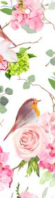 Robin and Flowers